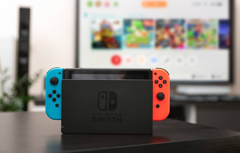 Console Nintendo Switch sur laquelle on supprime un jeu